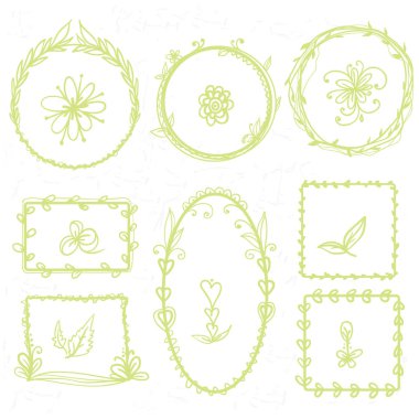 Çiçek çerçeve koleksiyonu