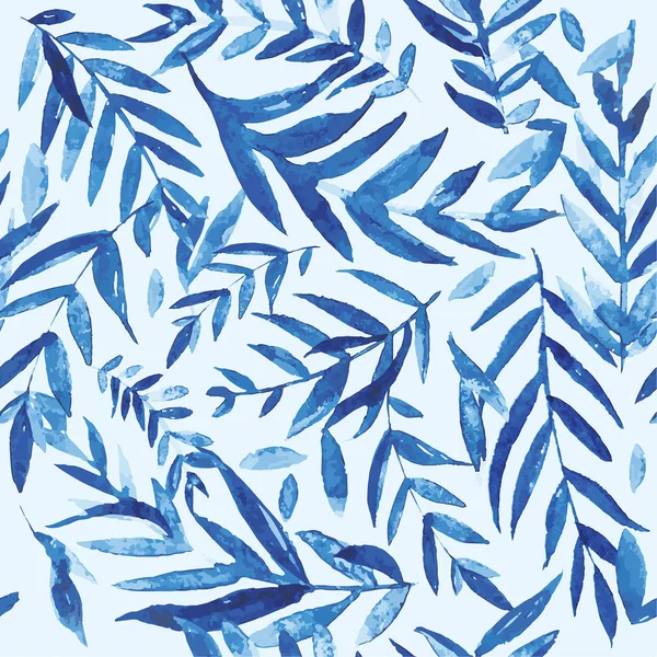 Watercolor branch pattern