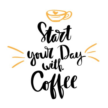 Kartpostal başlatmak kahve hat