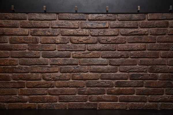 doku kahverengi tuğla. tuğla duvar. arka plan