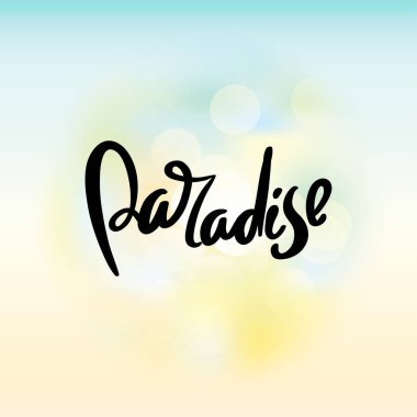 Cennet el tipografi poster yazılı.