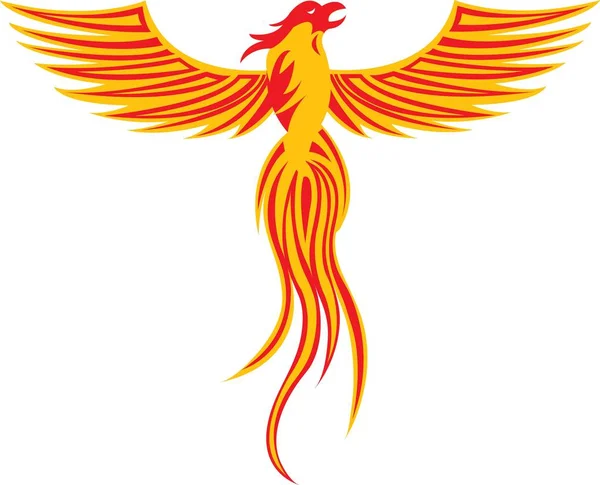 Vector logo phoenix — Vector de stock