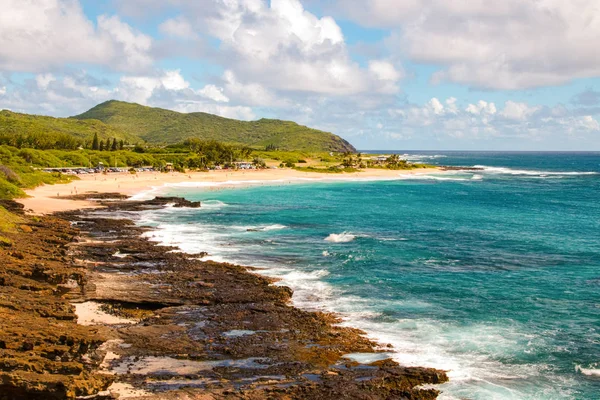 Zandstrand Oahu Hawaï — Stockfoto