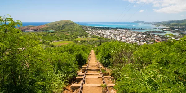 Cabeza Koko Escaleras Oahu Hawaii — Foto de Stock