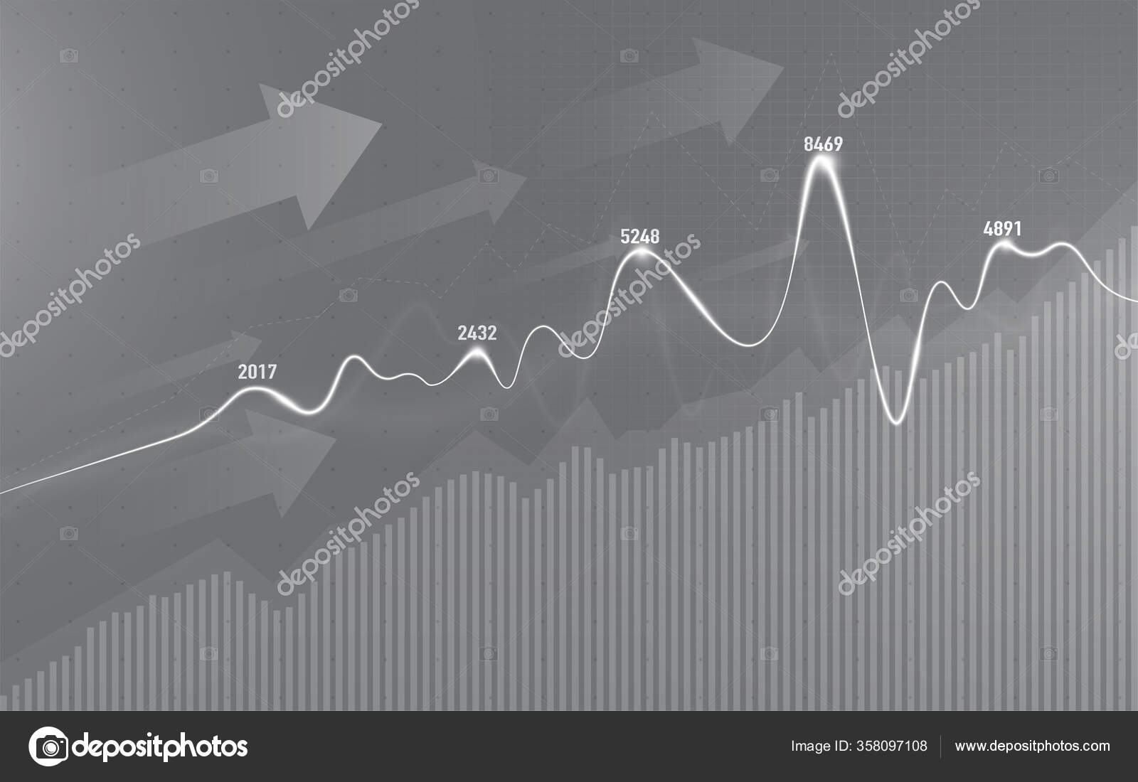 金融市场图表关于股票市场投资交易商业理念和所有艺术设计的图解趋势矢量说明图库矢量图©pondshutter@yahoo.com 358097108