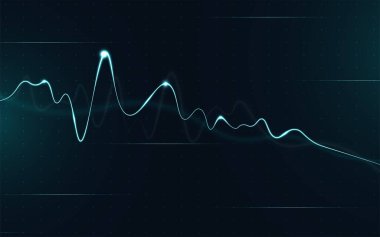 Borsa yatırım ticareti, Bullish puanı, Bearish puanı üzerine finansal borsa grafiği. İş fikri ve tüm sanat eserleri tasarımı için grafik trend. vektör illüstrasyonu.