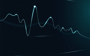 Borsa yatırım ticareti, Bullish puanı, Bearish puanı üzerine finansal borsa grafiği. İş fikri ve tüm sanat eserleri tasarımı için grafik trend. vektör illüstrasyonu.