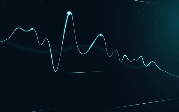 Finanzmarktdiagramm Über Den Anlagehandel Aktienmarkt Bullish Point Bearish Point Trend — Stockvektor