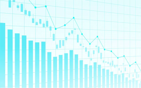 Borsa Yatırım Ticareti Bullish Puanı Bearish Puanı Üzerine Finansal Borsa — Stok Vektör