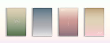 Minimum modern kapak tasarımı. Dinamik renkli gradyanlar. Gelecekteki geometrik desenler. Mavi, pembe, sarı, yeşil, turuncu, mor afiş şablonu.