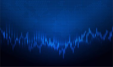 Mum çubuğu grafiği borsa yatırım ticareti, Bullish Point, Bearish Point. grafik vektör tasarımı eğilimi.