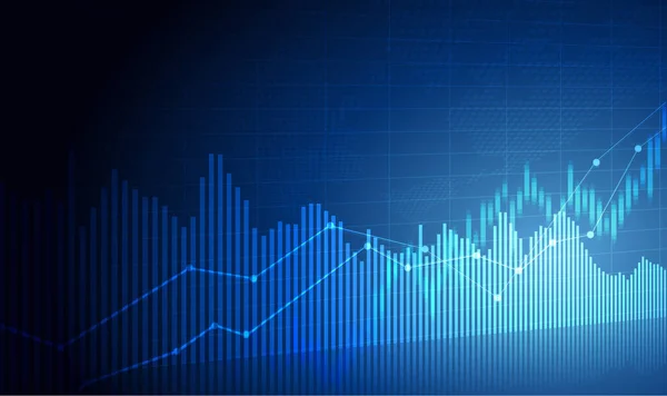 Mum çubuğu grafiği borsa yatırım ticareti, Bullish Point, Bearish Point. grafik vektör tasarımı eğilimi.