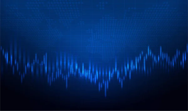 Mum çubuğu grafiği borsa yatırım ticareti, Bullish Point, Bearish Point. grafik vektör tasarımı eğilimi.