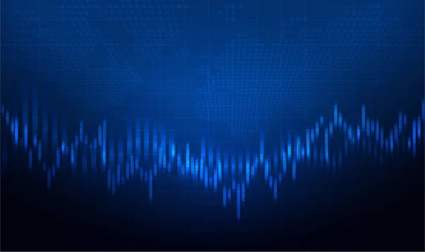 Kerzenständer Diagramm Des Aktienmarkthandels Bullish Point Bearish Point Trend Zum — Stockvektor