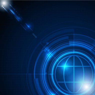 Soyut fütüristik iletişim vektörü fütüristik devre kartı, Elektronik ana kart.