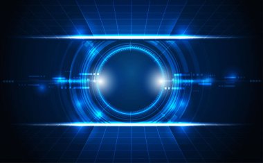 Soyut fütüristik iletişim vektörü fütüristik devre kartı, Elektronik ana kart.