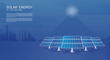 Ekoloji güneş pili şeması. İş akışı düzeni, afiş, diyagram, web tasarımı, zaman çizelgesi, bilgi şeması, istatistik broşür şablonu için kullanılabilir.