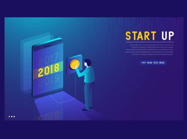 Etkili şablon teknolojisi verileri, madencilik sunucu tarım odası ve telefon, bilgisayar, veri, veri işleme vektör çizimi gibi akıllı dijital aygıtlar.