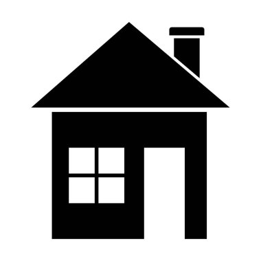 Siyah basit tarzı ev.