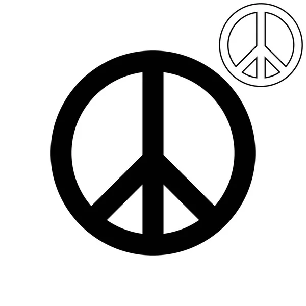 Um símbolo de paz ou um pé de pombo . —  Vetores de Stock