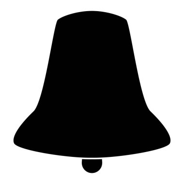 Bell siyah renk simgesi.