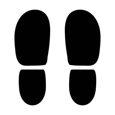 Siyah topuklu ayakkabı izleri.