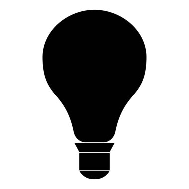 Ampul siyah renk simgesi.