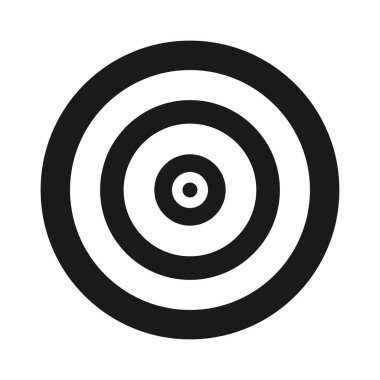 Hedef siyah renk simgesi.