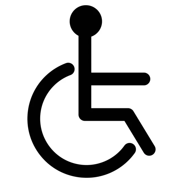 Черный знак значка инвалида . — стоковый вектор