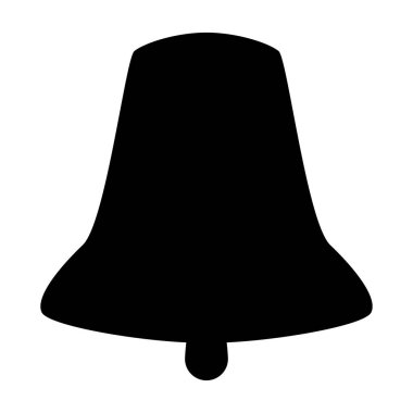 Bell siyah renk simgesi .