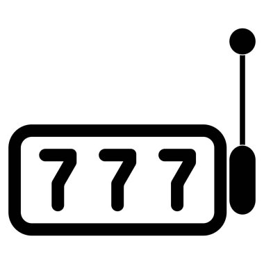 Bir siyah renkli simge silahlı .