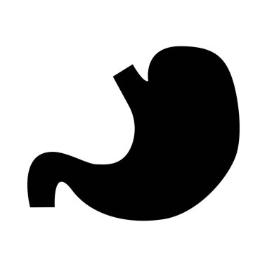 Mide siyah renk simgesi .