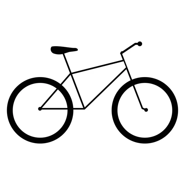 Fiets de zwarte kleur-pictogram . — Stockvector