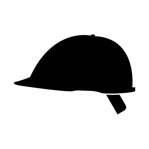 Ícone de capacete de segurança. o ícone de cor preta  . — Vetor de Stock