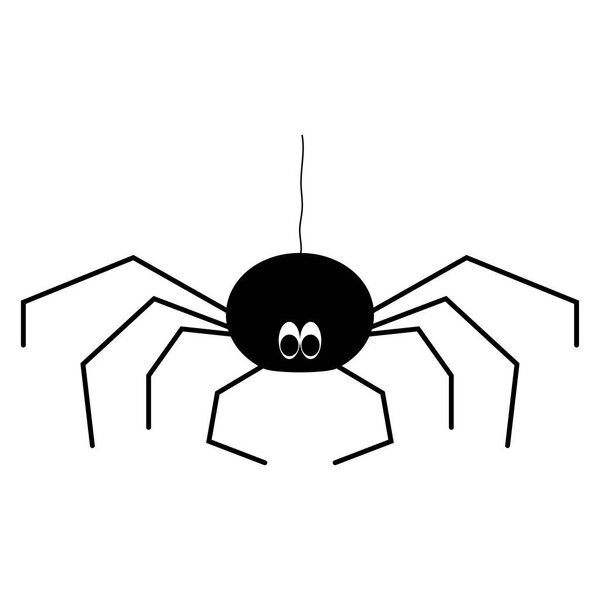 Паук черный значок цвета
 .