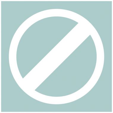 Beyaz renk simgesini işaret giriş yasak .