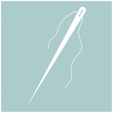 Beyaz renkli simge iğne .