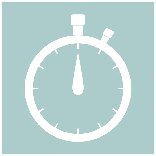 Als u de stopwatch de witte kleur-pictogram . — Stockvector