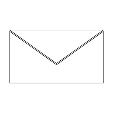 Posta siyah renk simgesi .