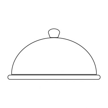 Çanak siyah renk simgesi .