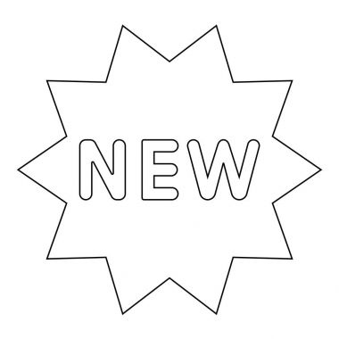 Yeni sembol siyah renk simgesi .