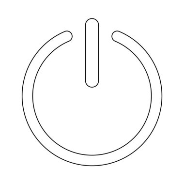 Düğmesini kapatma açma veya kapatma simgesi. siyah renk simgesi .