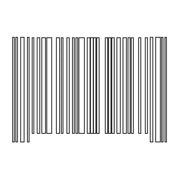 The barcode the black color icon . — Stock Vector