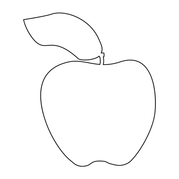 Apple das schwarze Farb-Symbol . — Stockvektor