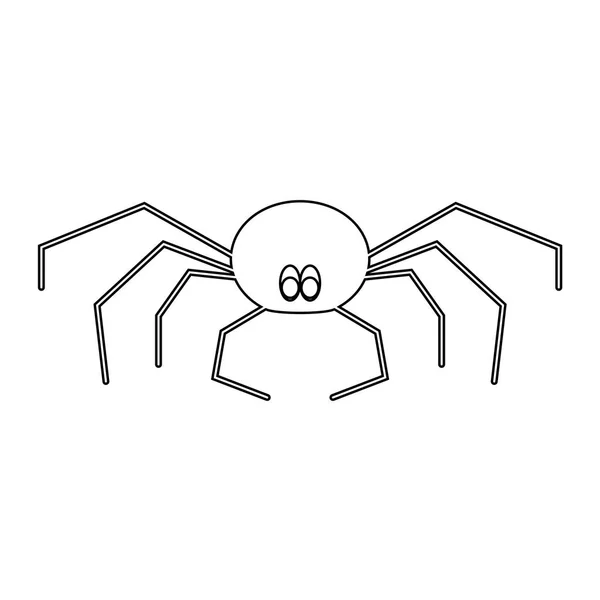 거미는 블랙 색상 아이콘 . — 스톡 벡터