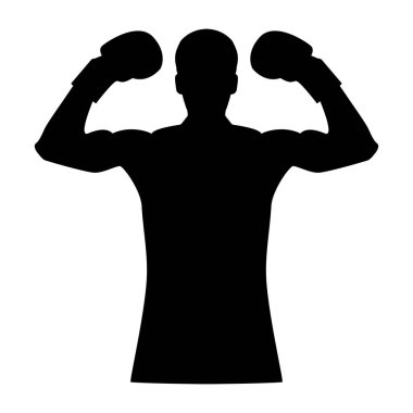 Boksör siyah renk simgesi .