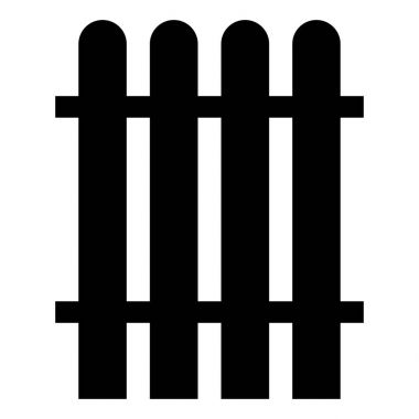 Çit siyah renk simgesi .