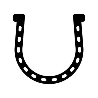 At nalı siyah renk simgesi .