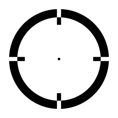 Görme siyah renk simgesi .