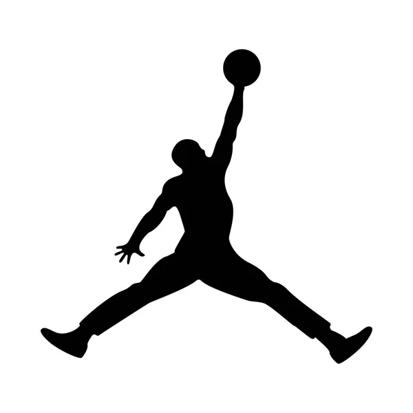 Баскетболист икона черного цвета  . — стоковый вектор